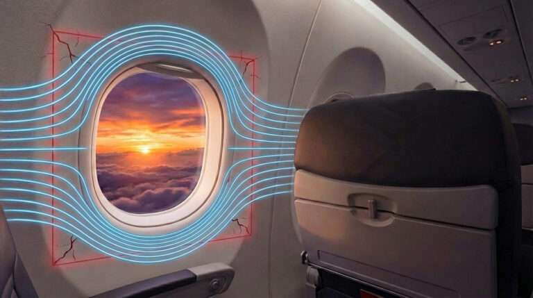 why airplane windows are round